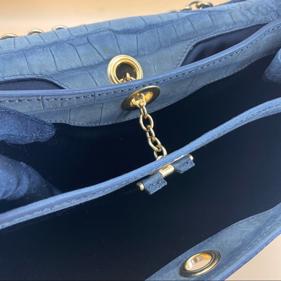 Yves Saint Laurent Bags Ysl Crocodile Skin Leather Shoulder Bag